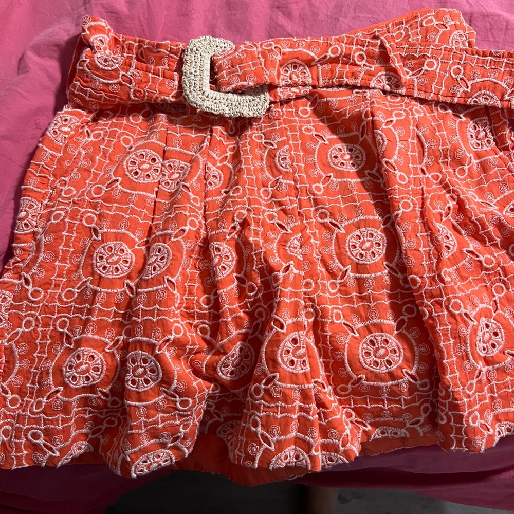 Sam Edelman Tigerlily Shorts with White Floral Design